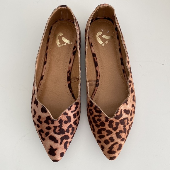 Report Leopard Pointed Toe Flats - Picture 2 of 6